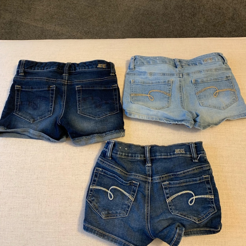 Justice shorts bundle size 10 girls.
